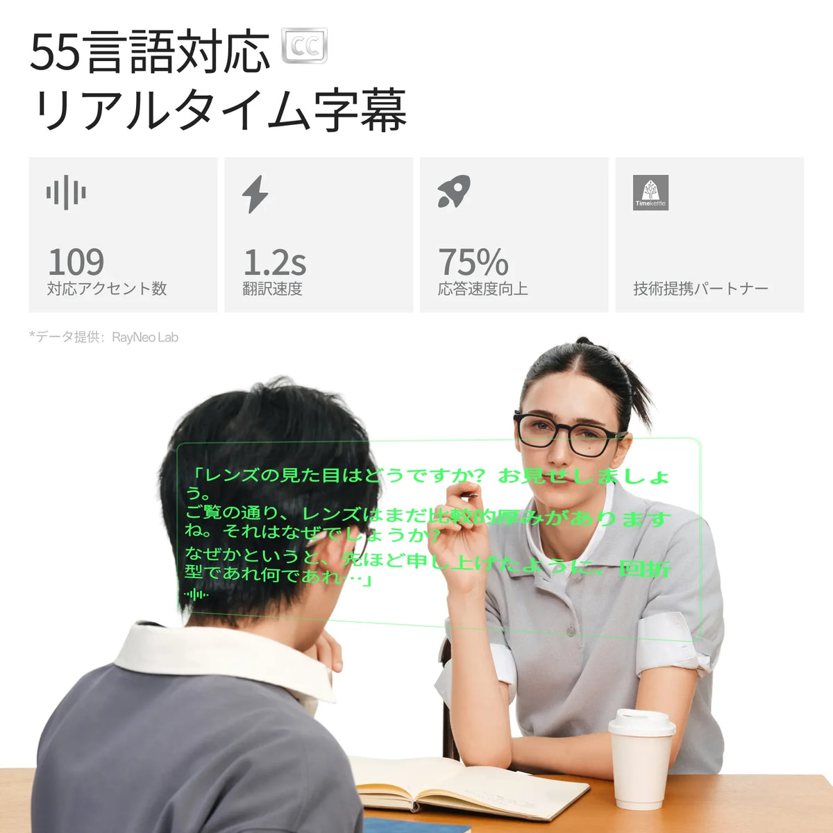 日本代購｜RayNeo 智慧眼鏡 - iO 智慧眼鏡【金色 / 充電盒組合】｜RayNeo.JP