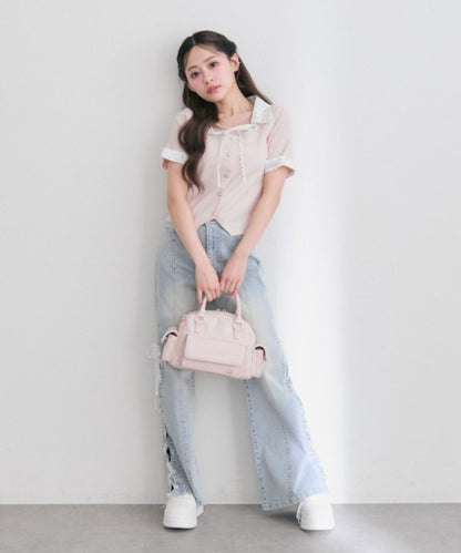 日本代購｜OLIVE des OLIVE OLIVE des OLIVE（オリーブデオリーブ） ジーンズ デニム デニムパンツ サイドレースアップストレッチフレアパンツ レディース｜ZOZOTOWN