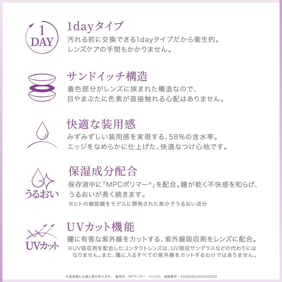 日本代購｜Eye coffret 隱形眼鏡 - 彩色隐形眼镜 SEED Eye coffret 日抛 UV M 多阶段｜Amazon JP