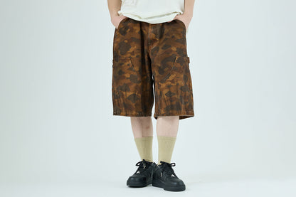 BAPE SOLID 1ST CAMO 織物染色放鬆版工作短褲
