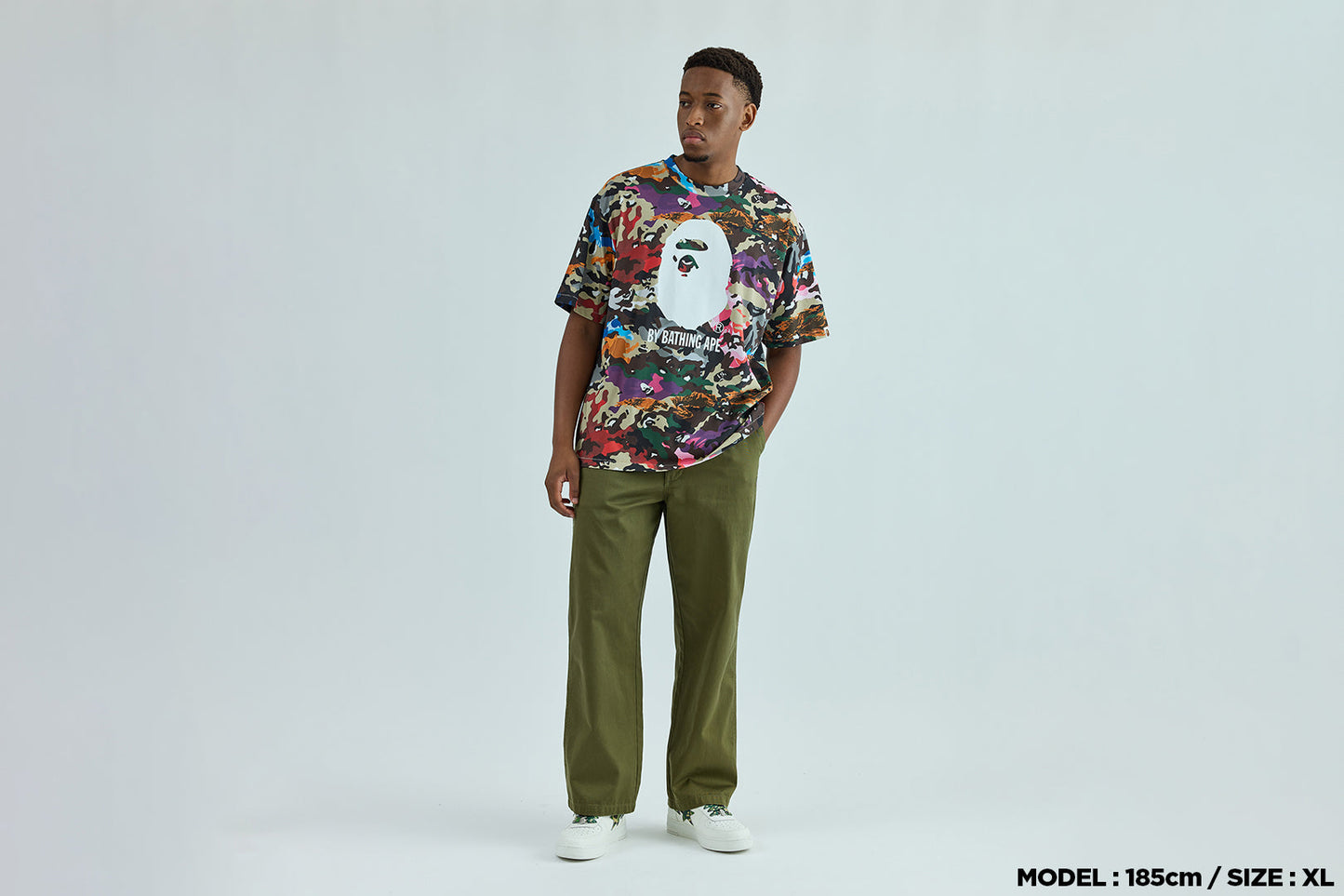 BAPE HYBRID CAMO RELAXED FIT TEE