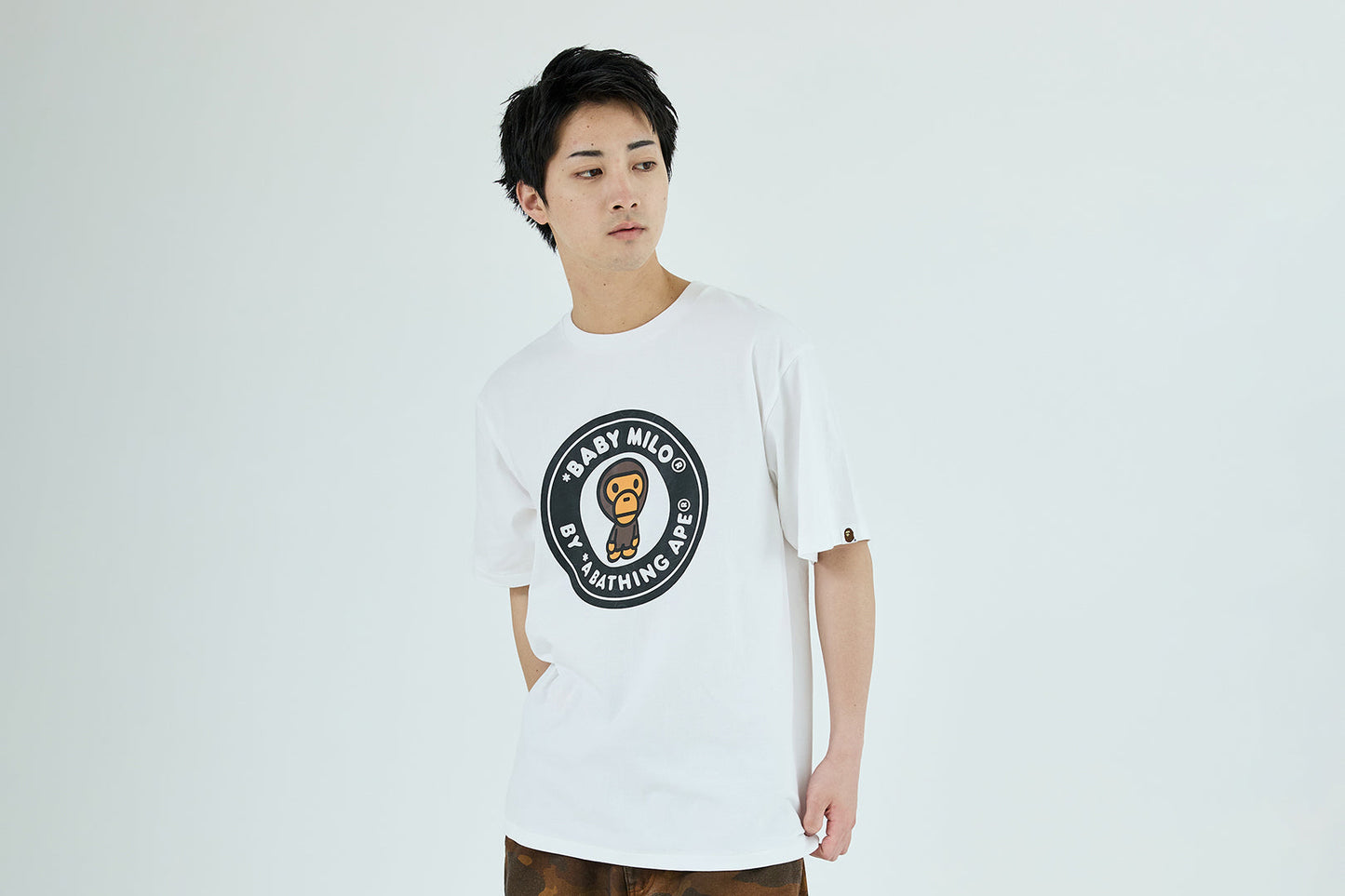 BAPE LINE CAMO MILO BUSY WORKS TEE