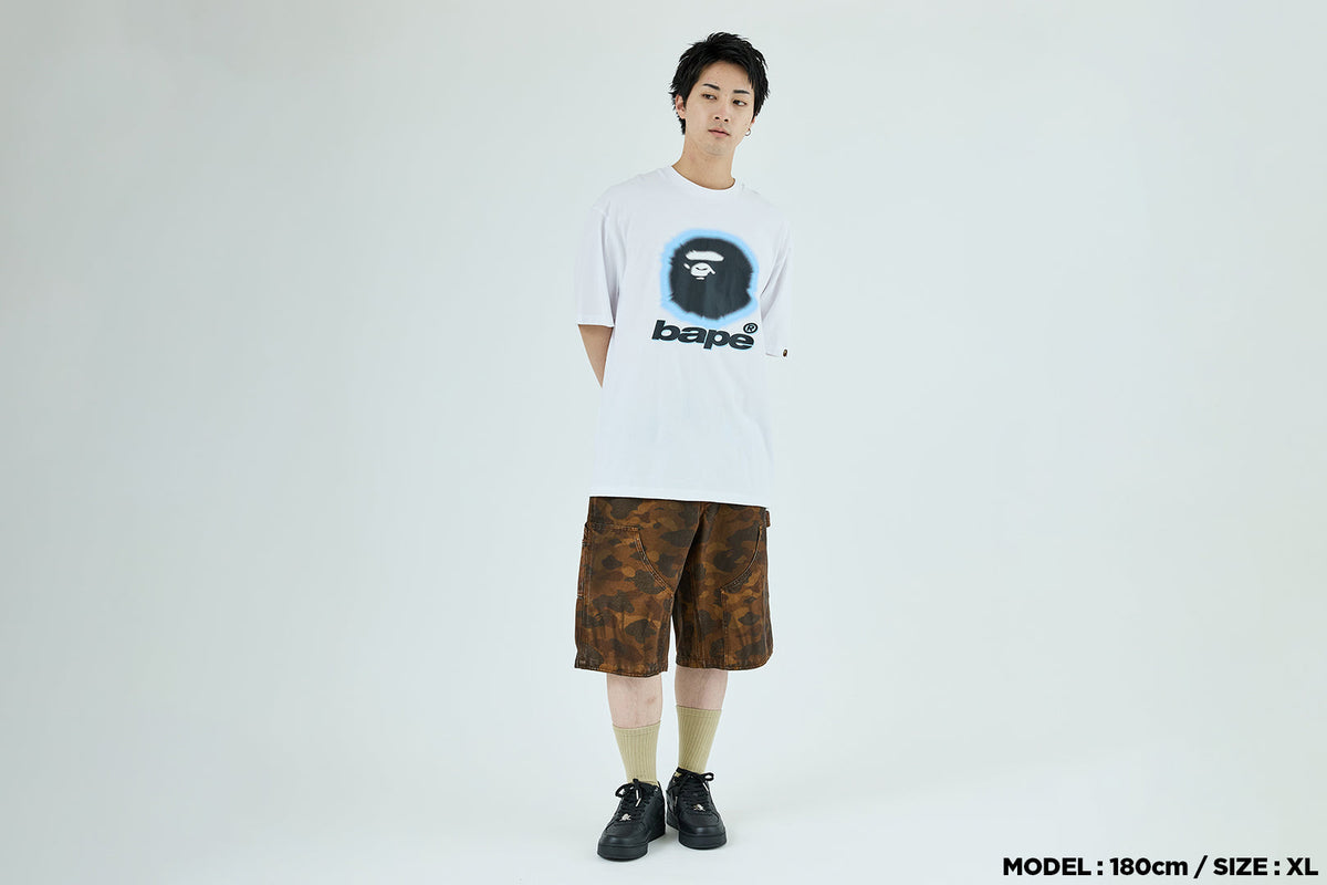 BAPE SPRAY APE HEAD 寬鬆版短袖T恤