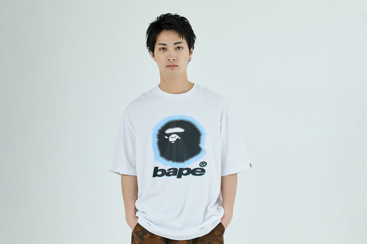 BAPE SPRAY APE HEAD 寬鬆版短袖T恤