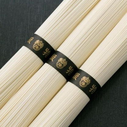 【日本代購】揖保乃糸 特級品 黑帶 古蔵出し素麵 IKD20｜450g（50g×9束）