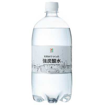 日本代購｜7-11 飲料 - 強炭酸水 1L｜7premium