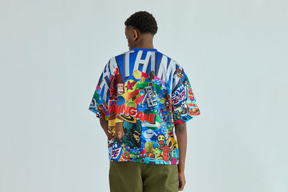 BAPE OVERALL PRINT TEE
