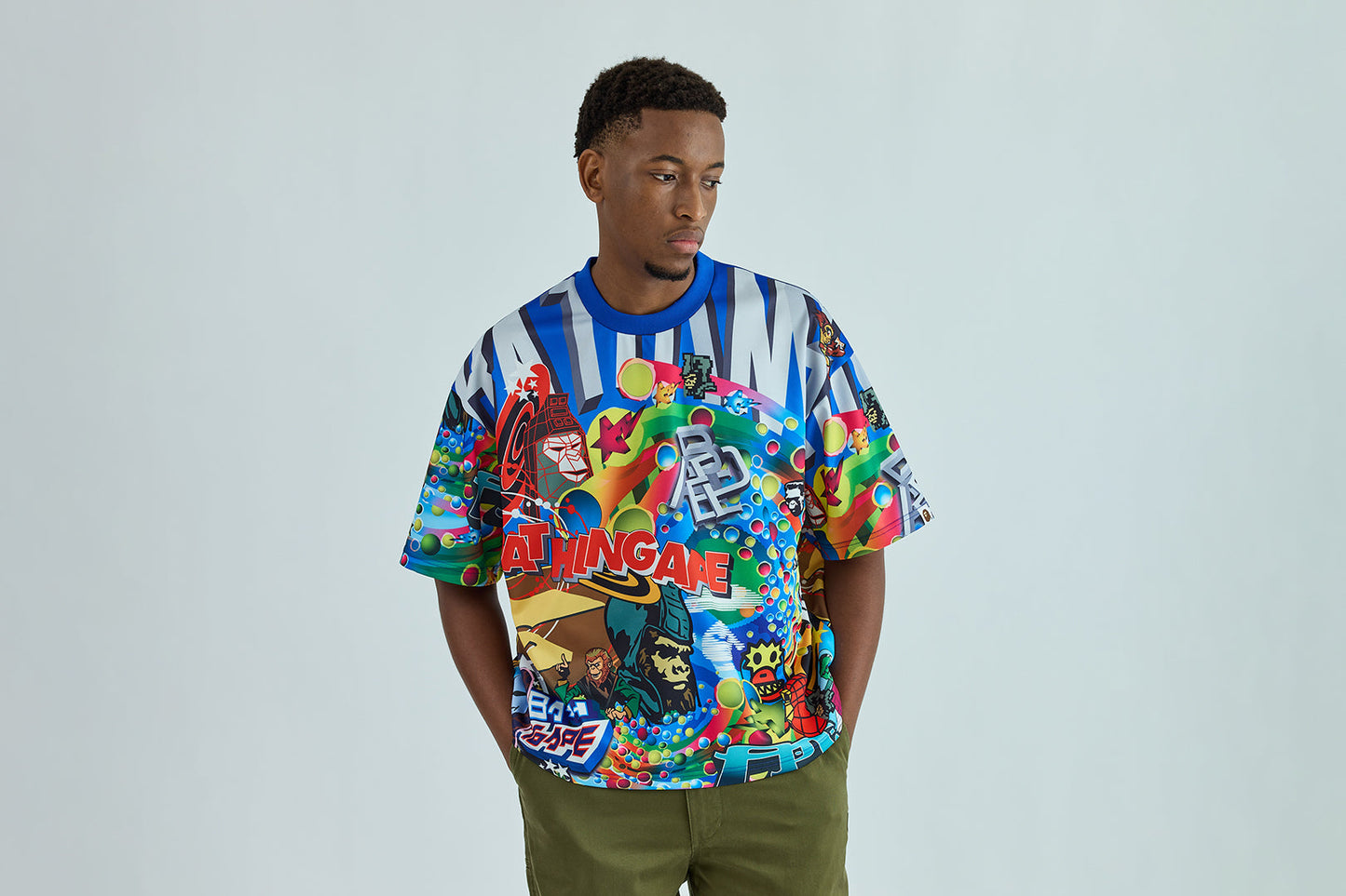 BAPE OVERALL PRINT TEE