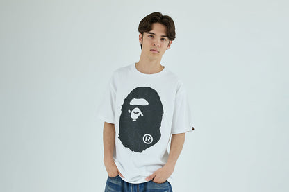 BAPE LINE CAMO BIG APE HEAD TEE