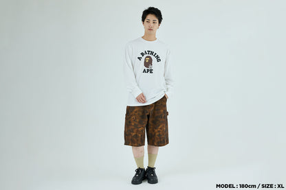 BAPE GO APE POINTER COLLEGE TEE LS TEE