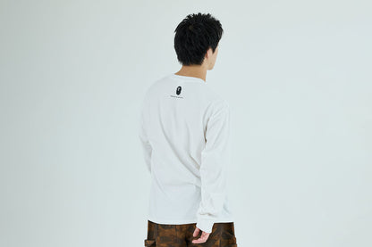 BAPE GO APE POINTER COLLEGE TEE LS TEE
