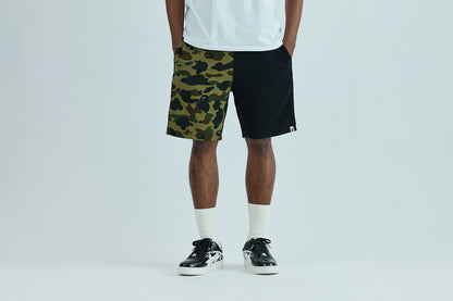 BAPE 1ST CAMO BACK SHARK SWEAT SHORTS
