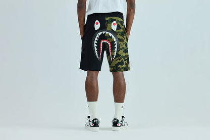 BAPE 1ST CAMO BACK SHARK SWEAT SHORTS