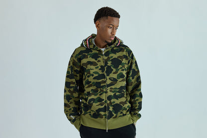 BAPE 1ST CAMO SHARK FULL ZIP HOODIE