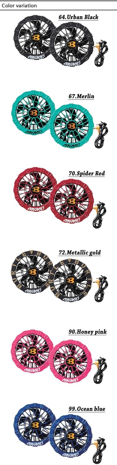 日本代購｜BURTLE 背心 - Air Craft 背心 + 风扇 + 新型30V 黑色电池套装｜Amazon JP