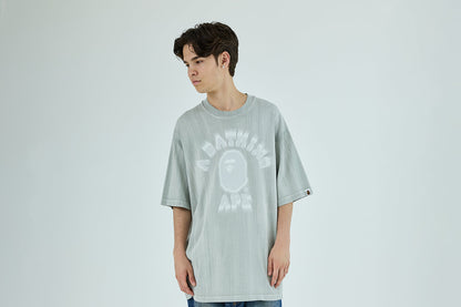 BAPE 大學刷印寬鬆版T恤