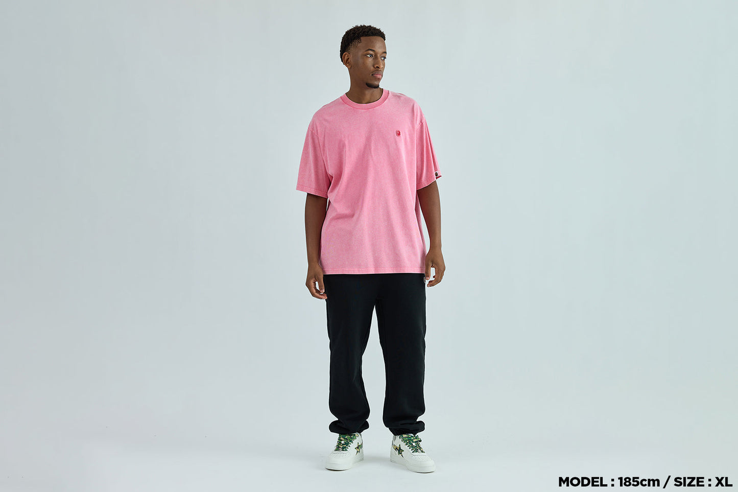 BAPE GARMENT DYED ONE POINT RELAXED FIT TEE