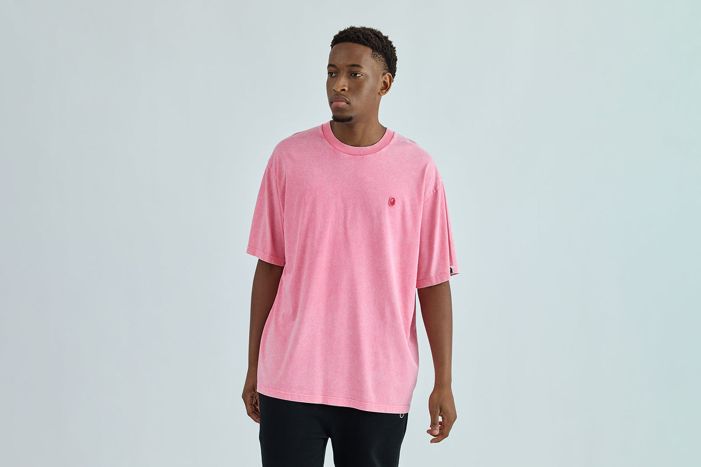 BAPE GARMENT DYED ONE POINT RELAXED FIT TEE