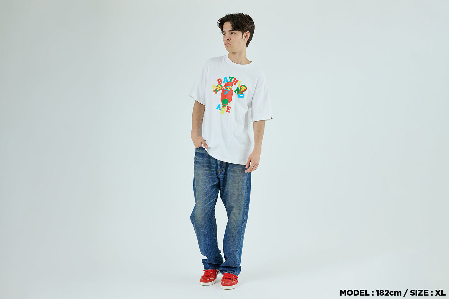 BAPE COLORS COLLEGE MILO TEE