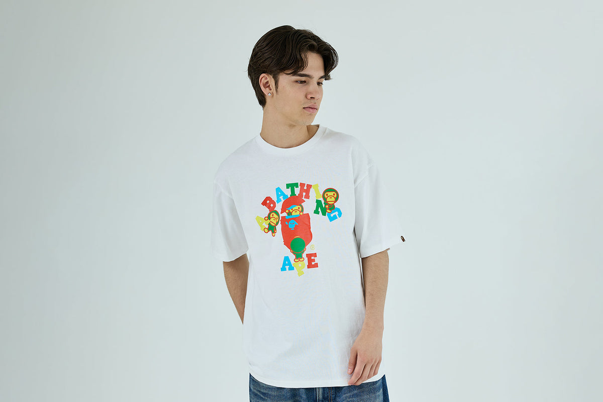 BAPE COLORS COLLEGE MILO TEE