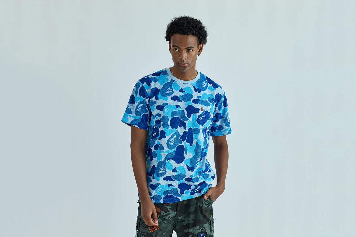 BAPE ABC CAMO PILE JACQUARD ONE POINT TEE
