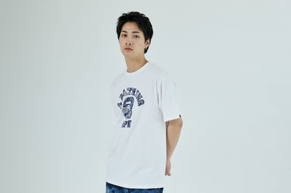 BAPE 日本靛藍藝術迷彩大學T恤