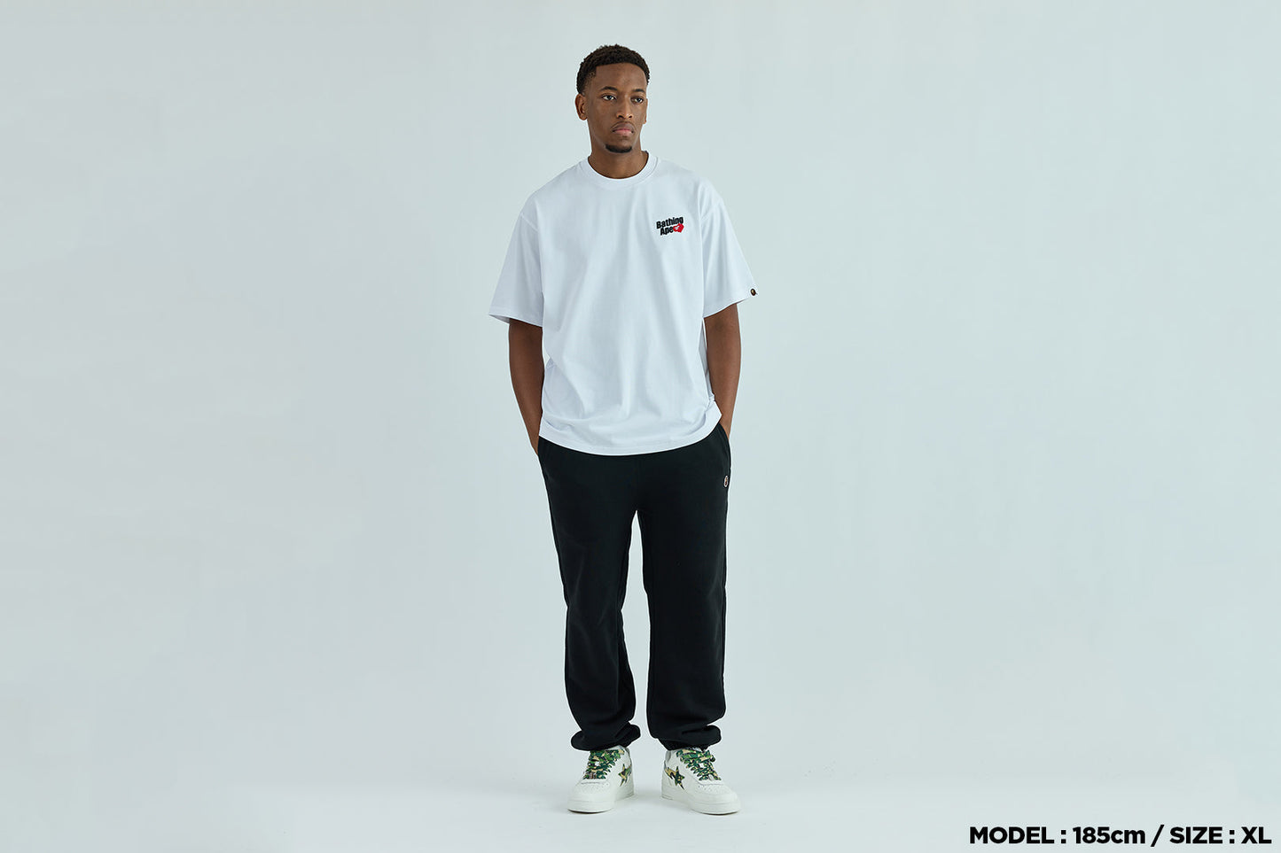 BAPE LOGO 寬鬆版短袖T恤