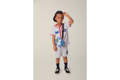 BAPE ALL BABY MILO STRIPE MILO BASEBALL SHORTS