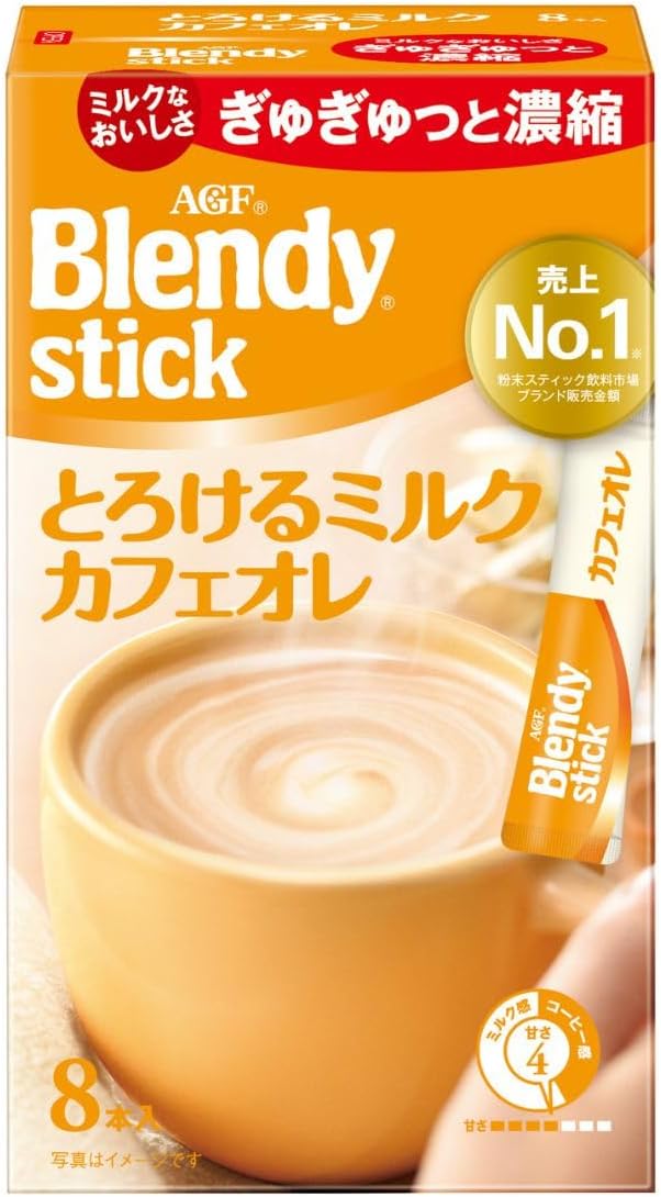 日本代購｜AGF 咖啡 - ブレンディ スティック とろけるミルクカフェオレ 27個｜Amazon JP
