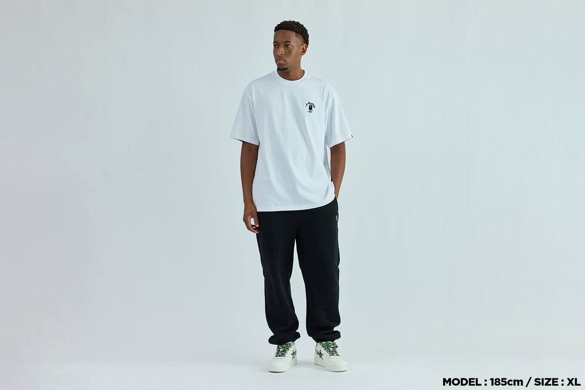 BAPE ONE POINT COLLEGE RELAXED FIT TEE