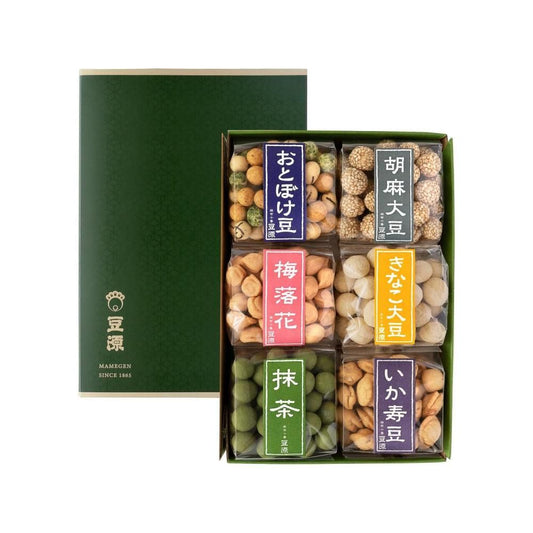 【日本代購】豆源 旨味豆禮盒｜6種豆菓子精選長盒裝 質感送禮禮盒