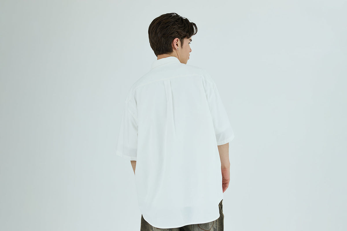 BAPE 1ST CAMO APPLIQUE OXFORD 短袖襯衫