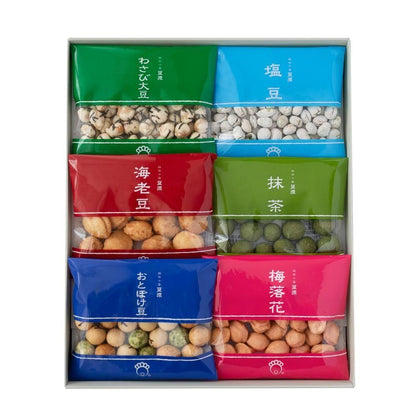 【日本代購】豆源 豆菓子綜合禮盒｜東京虎之門老舖 6種×2袋 共12袋