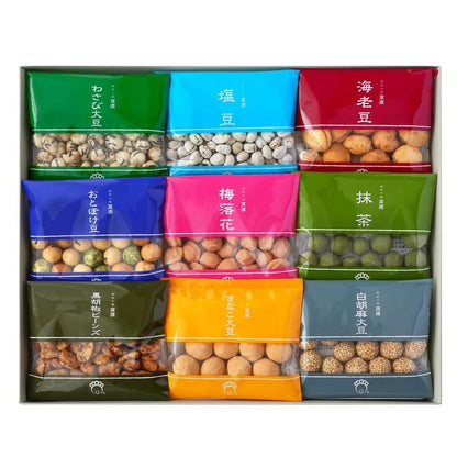 【日本代購】豆源 豆菓子綜合禮盒｜東京虎之門老舖 9種×2袋 共18袋