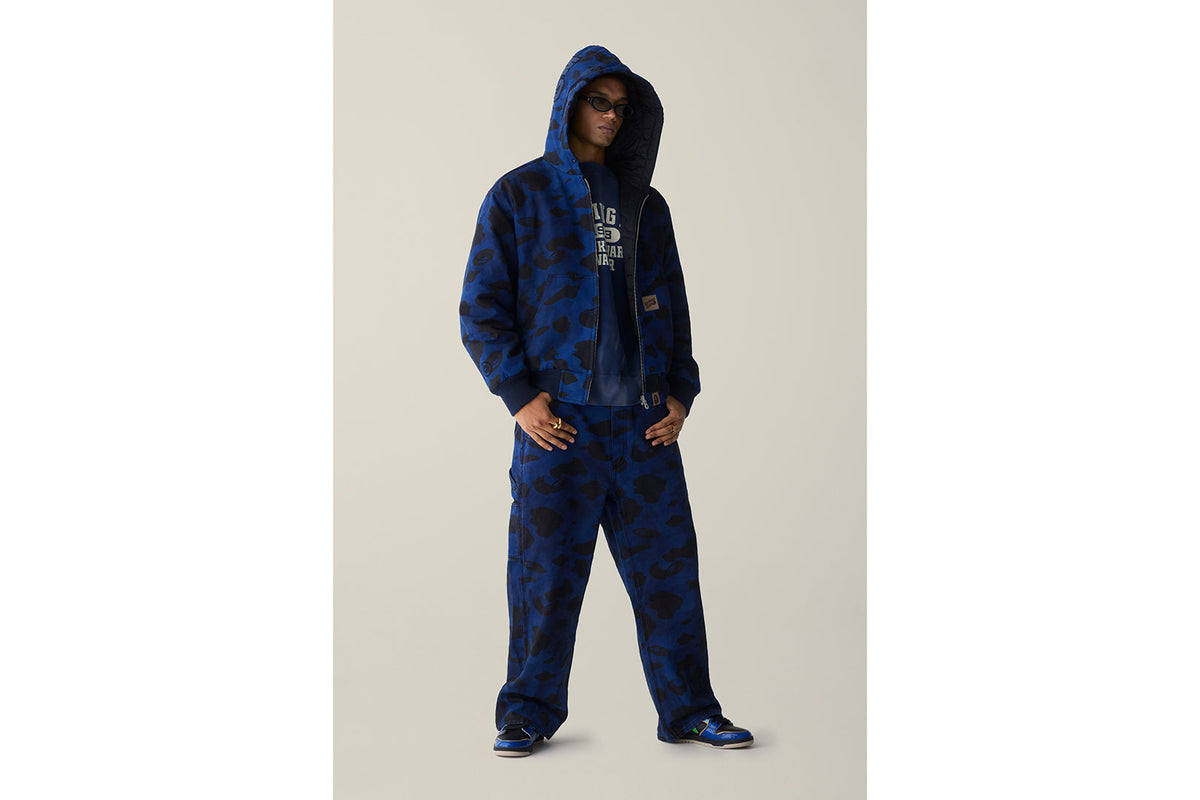 BAPE SOLID 1ST CAMO 環染寬鬆版型工作長褲