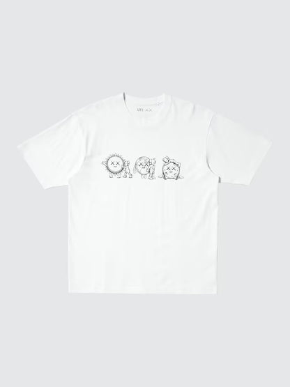 日本代購｜UNIQLO T恤 - カウズ UT/放鬆版型 T恤【00 WHITE / L】｜UNIQLO