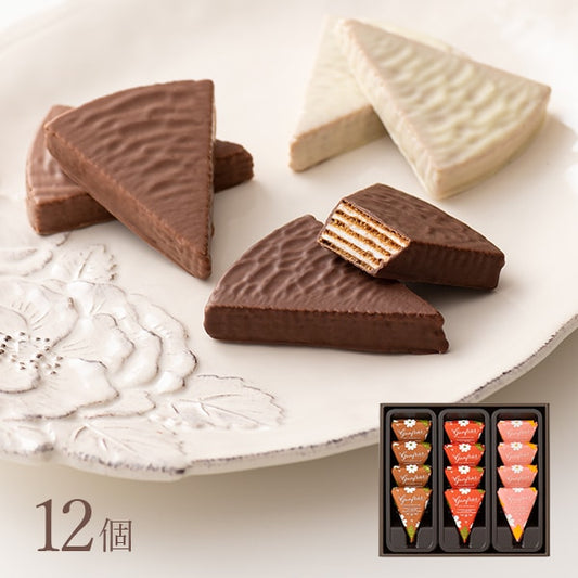 神戶風月堂 法蘭酥 G15BN 12個(3種×4個)−米爾菲尤與巧克力的完美調和