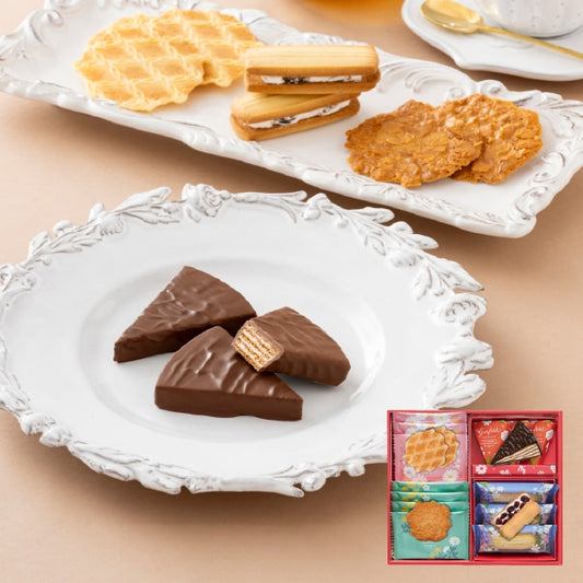 神戶風月堂 雷斯波瓦禮盒 LC20N − 法蘭酥、餅乾四重奏