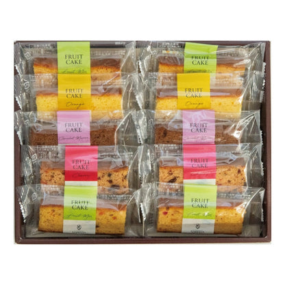 【日本代購】千疋屋総本店 フルーツケーキ 10個入｜1834年創立 日本橋高級水果老舖 水果磅蛋糕中盒禮盒