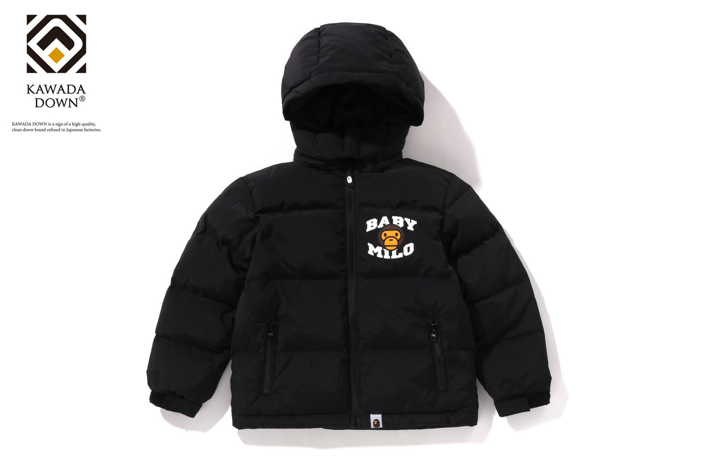 BAPE BABY MILO ZIP HOODIE DOWN JACKET