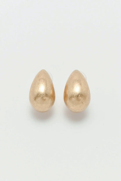 日本代購｜Goldy Onlinestore 耳環 - 金屬滴落耳環【亮金色】｜Goldy Onlinestore