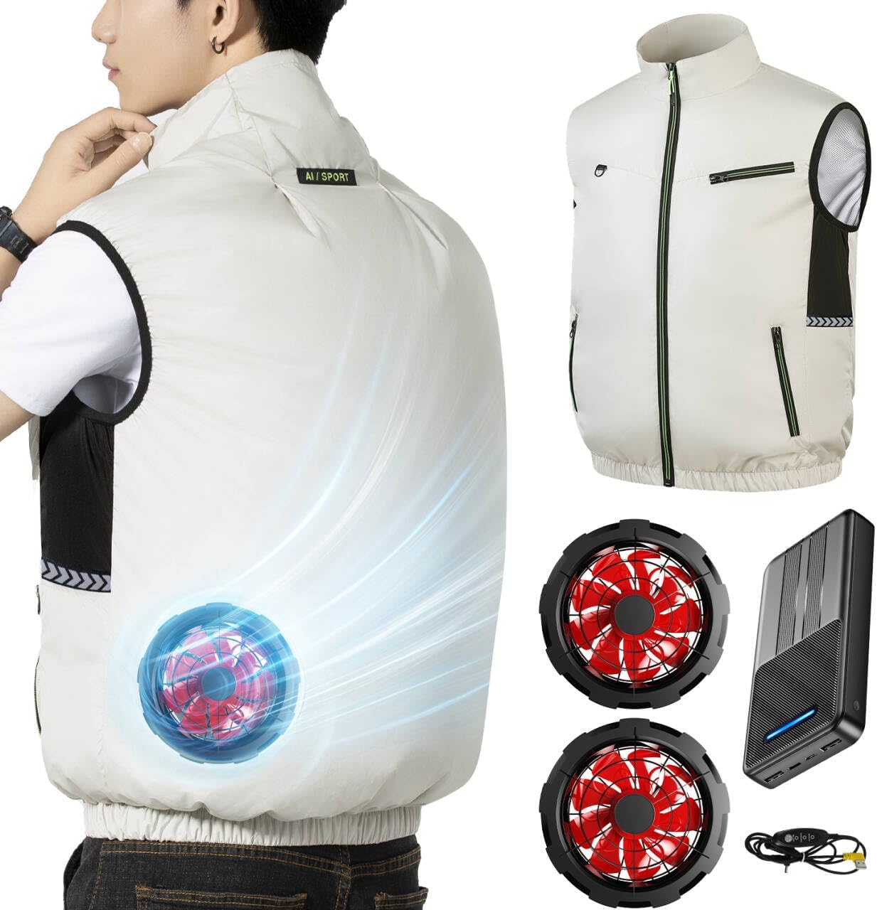 日本代購｜Noraui 空調作業服 - 2026暴風ファン 40800mAh大容量空調作業服｜Amazon JP