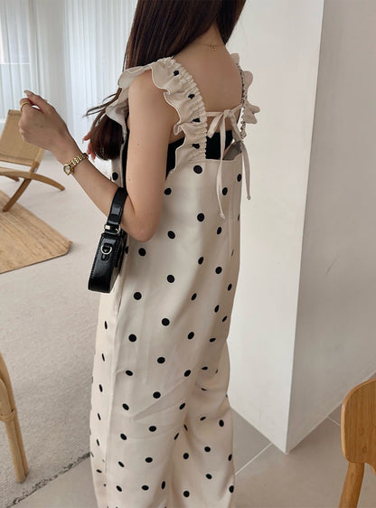 日本代購｜GRL ドット柄フリルショルダーバッグクロスオールインワン[fo2119]【アイボリー / F】｜GRL