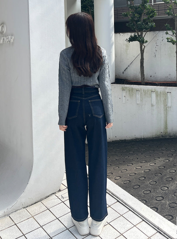 日本代購｜GRL 牛仔褲 - ウエストウェーブ設計牛仔褲｜GRL