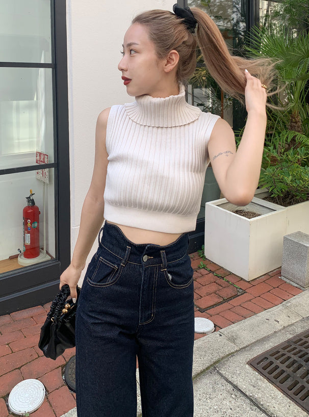 日本代購｜GRL ウエストウェーブデザインデニムパンツ[gn290]【ネイビー / L】｜GRL