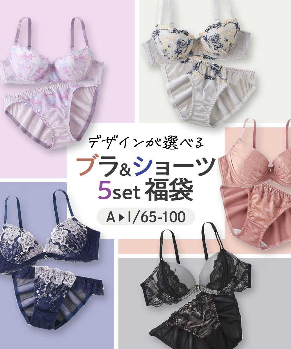 日本代購｜未知 內衣 - 福袋內衣組合 5件｜Nissen