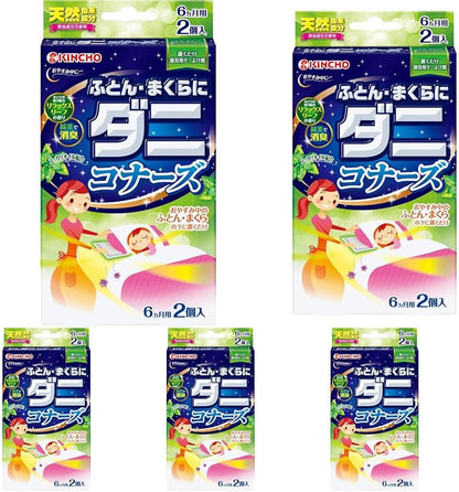 日本代購｜ダニコナーズ 【まとめ買い】 ふとん・まくらにダニコナーズ リラックスリーフの香り 4個 (2個入×2個)｜Amazon JP