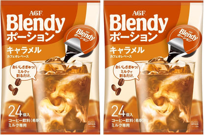 日本代購｜AGF 咖啡 - Blendy Potion 焦糖牛奶浓缩咖啡 24个｜Amazon JP