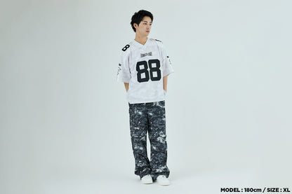BAPE SOLID CAMO MULTI LOGO 寬鬆版足球球衣T恤