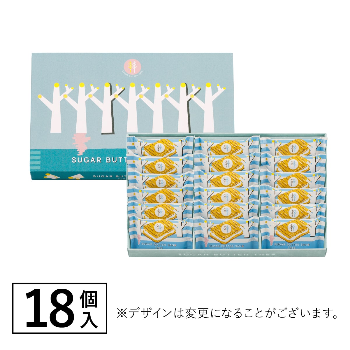 砂糖奶油樹 18個入夾心餅